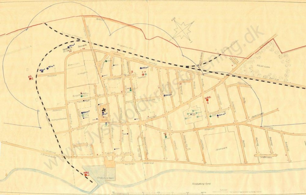 Kort Ringkøbing CF-område 1960